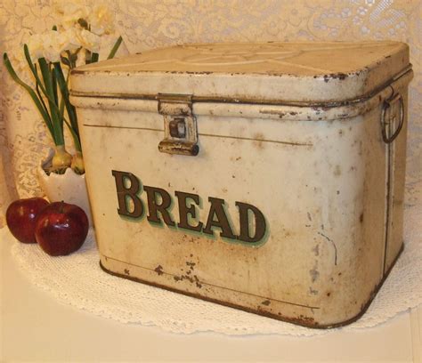 vintage metal hanging bread box|vintage metal bread boxes value.